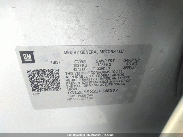 Chevrolet Malibu Premier 2018 1G1ZE5SX2JF148237 Image 10