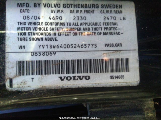 YV1SW640052465775 Volvo V70