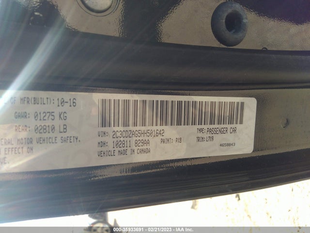 Dodge Challenger Sxt 2017 2C3CDZAG5HH501642 Image 9