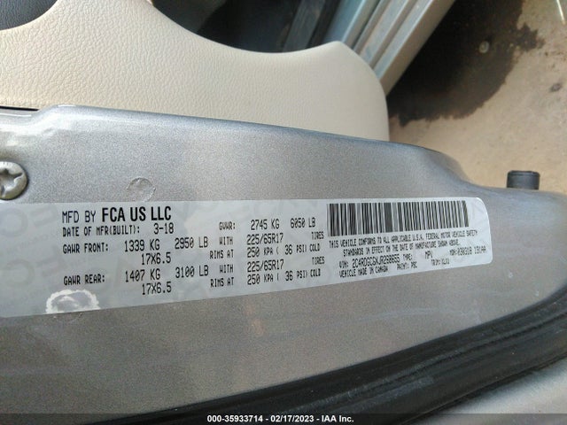 Dodge Grand Caravan Sxt 2018 2C4RDGCGXJR268655 Image 9