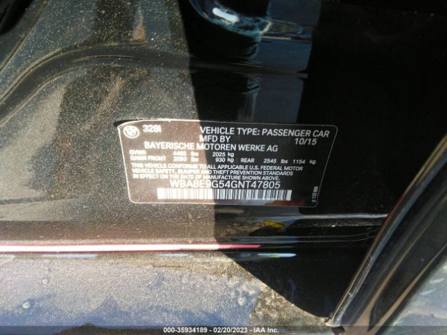 WBA8E9G54GNT47805 BMW 3 Series 328i
