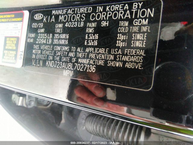 KNDJ23AU8L7027136 KIA SOUL LX