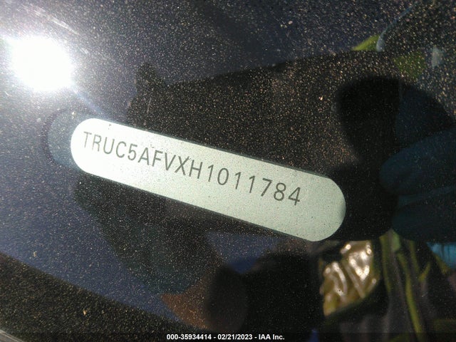2017 Audi TT, VIN: TRUC5AFVXH1011784