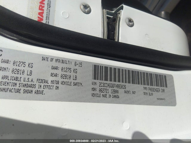 2015 Chrysler 300, VIN: 2C3CCAGG6FH883026