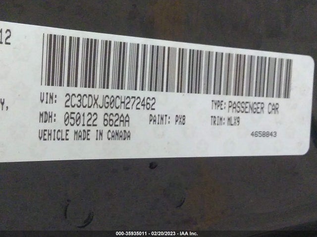 Dodge Charger Sxt Plus 2012 2C3CDXJG0CH272462 Image 10