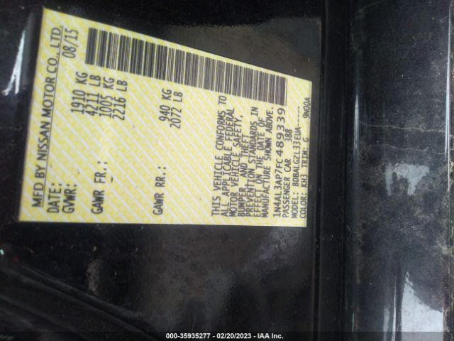 1N4AL3AP7FC489339 Nissan ALTIMA 2.5
