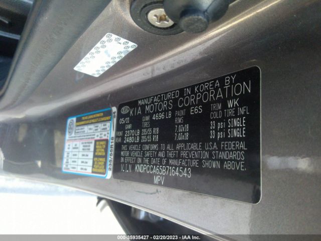KNDPCCA65B7164543 KIA Sportage Sx
