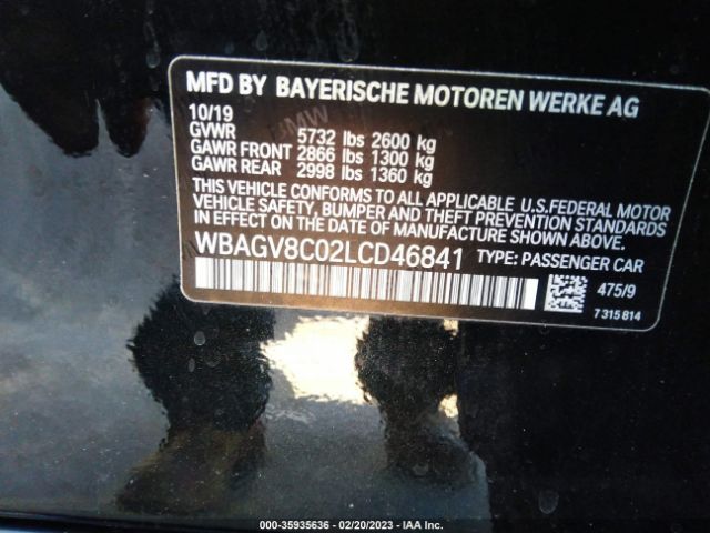 WBAGV8C02LCD46841 BMW 8 Series M850i