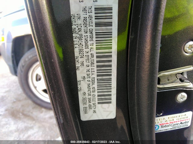 1C4NJPBA1HD166274 Jeep Patriot Sport