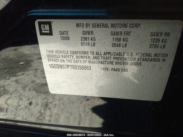 Cadillac CTS-V 2009 1G6DN57P790156863 Image 10
