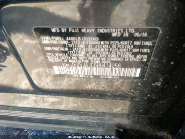 JF2SJAJC6HH414256 Subaru Forester Limited