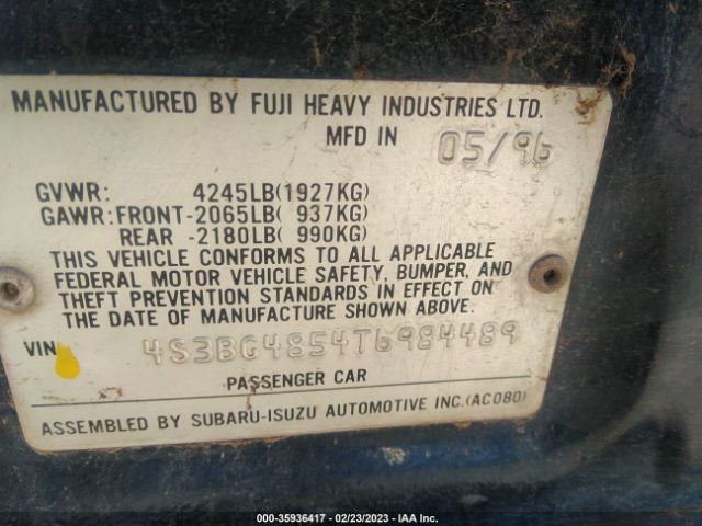 4S3BG4854T6984489 Subaru Legacy Outback