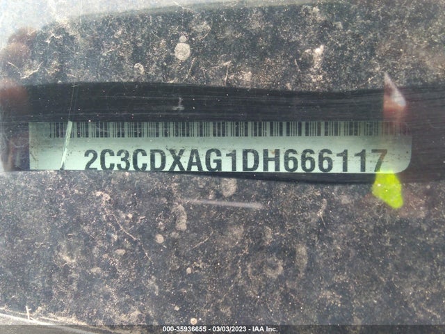 2013 DODGE CHARGER POLICE VIN: 2C3CDXAG1DH666117