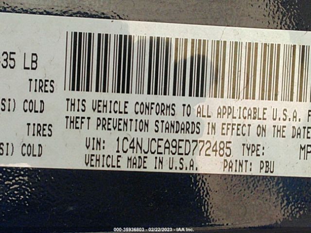 1C4NJCEA9ED772485 Jeep Compass High Altitude