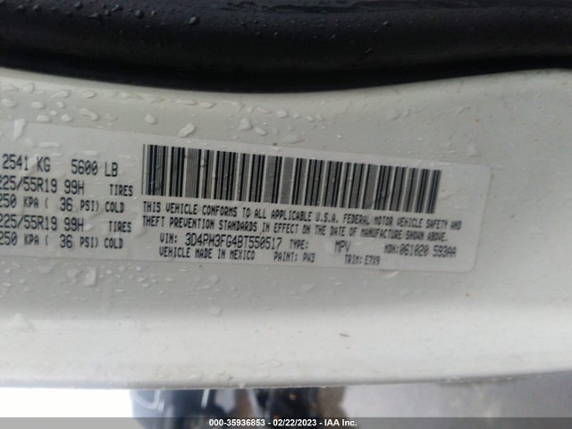 Dodge Journey Crew 2011 3D4PH3FG4BT550517 Image 10