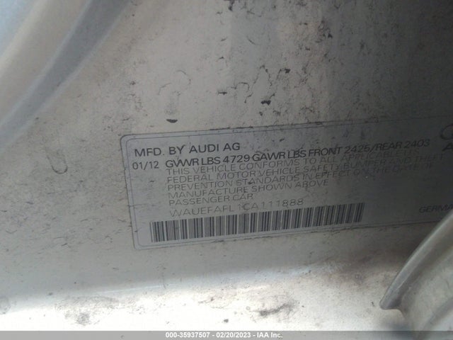 WAUEFAFL1CA111888 Audi A4 2.0t Premium Plus