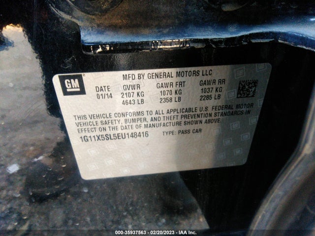 Chevrolet IMPALA LS 2014 1G11X5SL5EU148416 Image 10