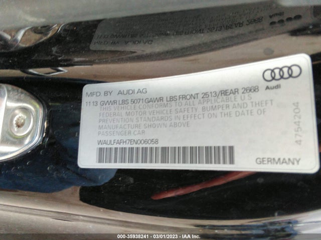 2014 Audi A5, VIN: WAULFAFH7EN006058