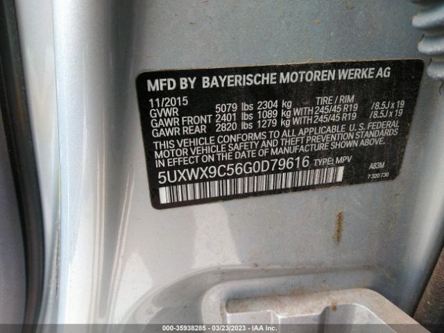 5UXWX9C56G0D79616 BMW X3 Xdrive28i