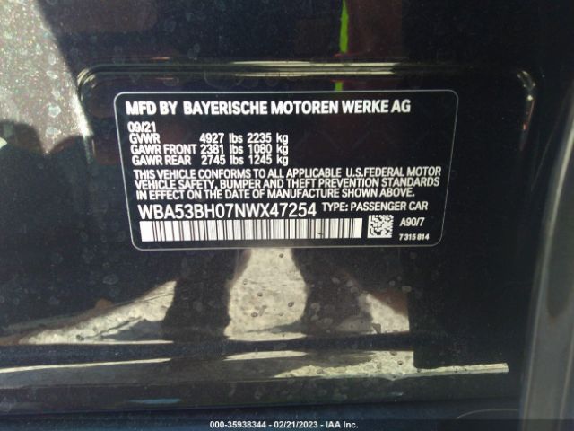 WBA53BH07NWX47254 BMW 5 Series 530i