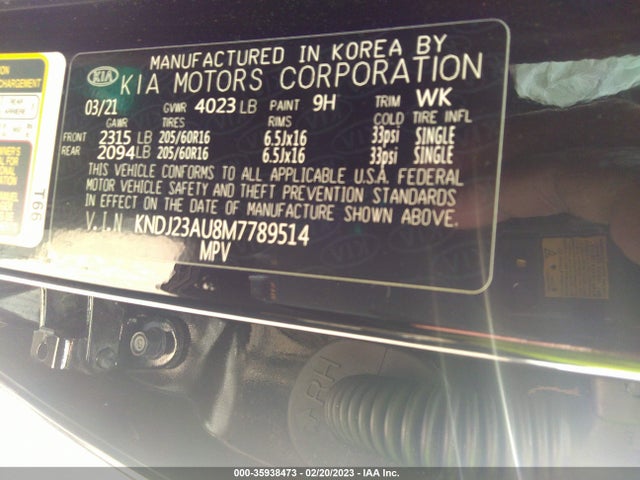 KIA SOUL S 2021 KNDJ23AU8M7789514 Image 10
