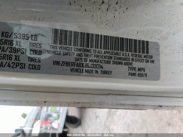 RAM Promaster City Tradesman 2018 ZFBERFABXJ6J39214 Image 10