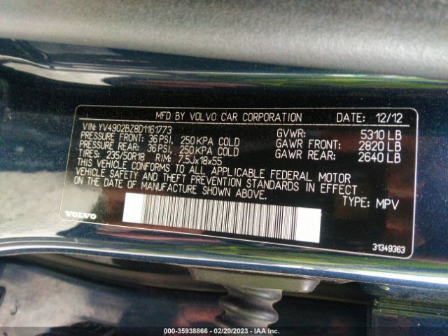 YV4902BZ8D1161773 Volvo Xc70 T6
