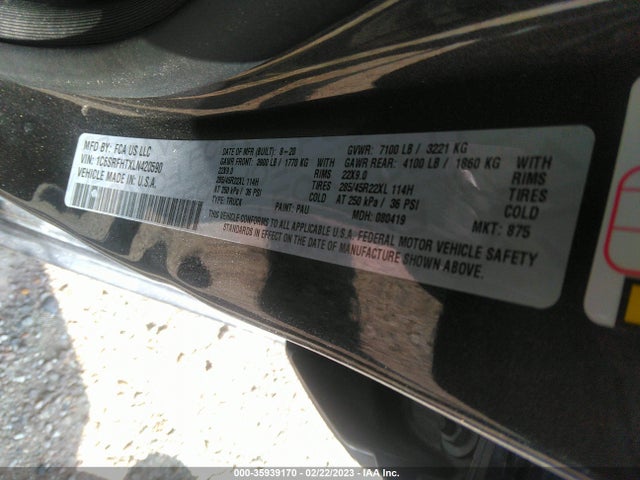 RAM 1500 Limited 2020 1C6SRFHTXLN420590 Image 9