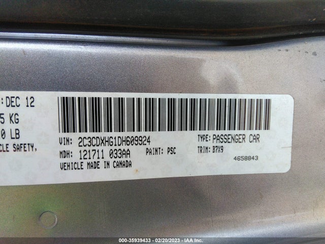 Dodge Charger Sxt 2013 2C3CDXHG1DH609924 Image 10