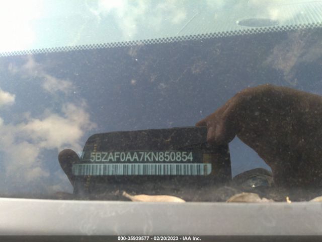 5BZAF0AA7KN850854 Nissan Nv Passenger Nv3500 Hd Sl
