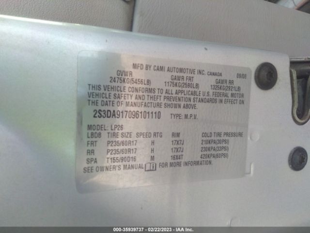 2S3DA917096101110 Suzuki Xl7 Limited W/navigation