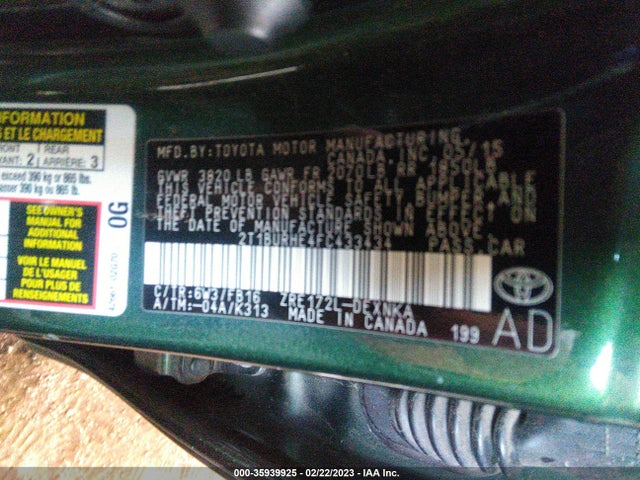 Toyota Corolla 2015 2T1BURHE4FC433434 Image 21
