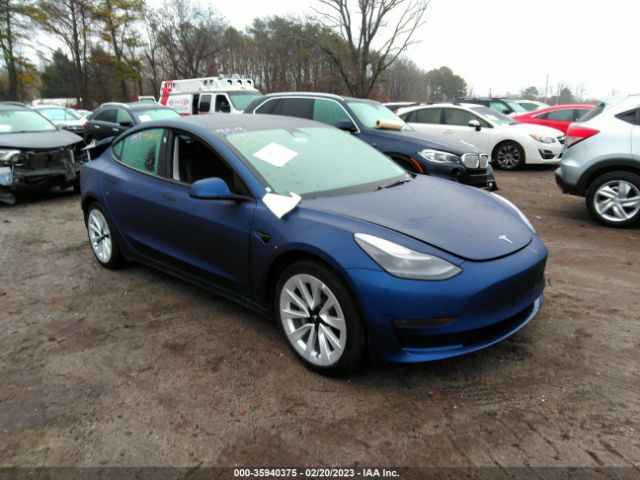 2022 tesla model 3 rear wheel drive 0 60