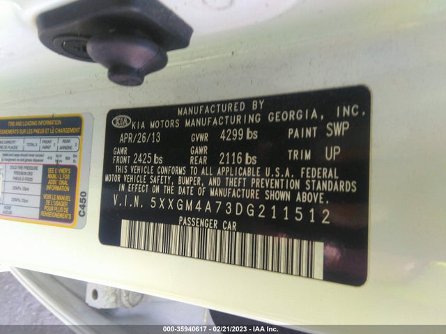 KIA Optima Lx 2013 5XXGM4A73DG211512 Image 11