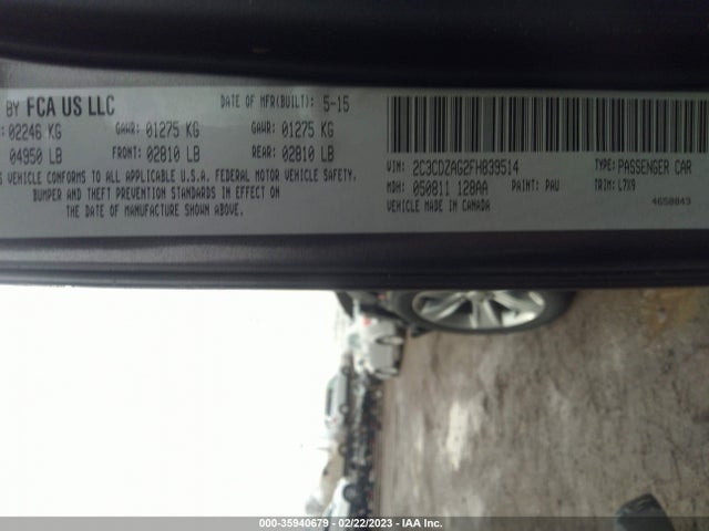 Dodge Challenger Sxt 2015 2C3CDZAG2FH839514 Image 11