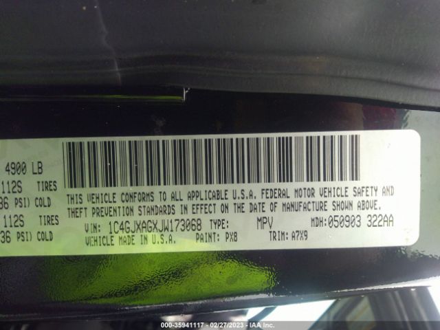 1C4GJXAGXJW173068 Jeep Wrangler Sport S