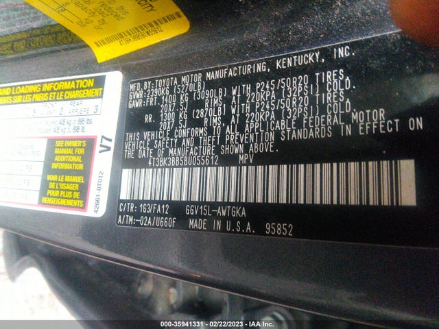 Toyota Venza 2011 4T3BK3BB5BU055612 Image 10