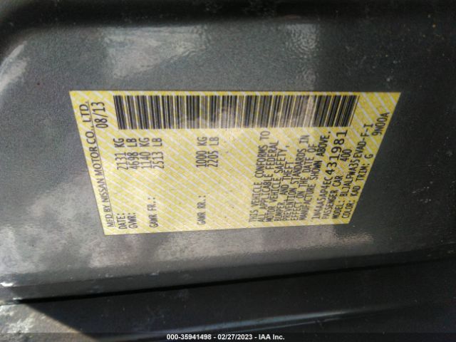 1N4AA5AP4EC431981 Nissan Maxima 3.5 Sv