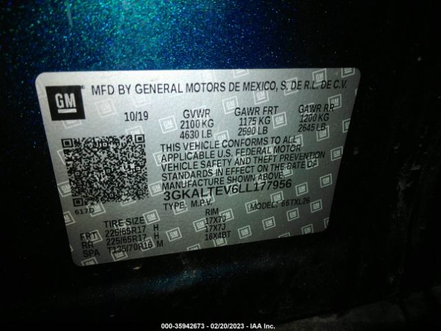3GKALTEV6LL177956 GMC Terrain Sle