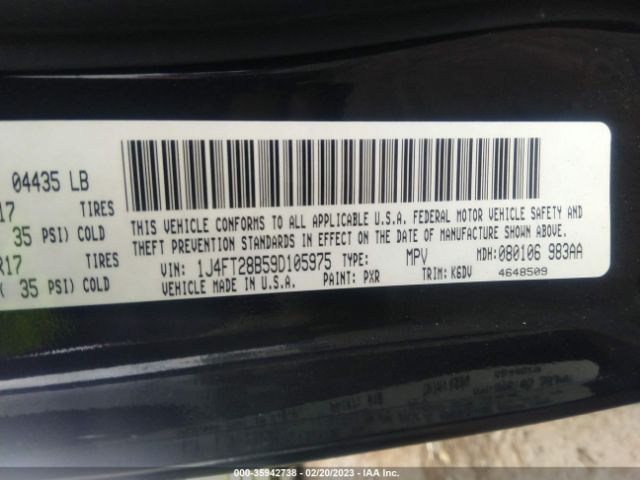 1J4FT28B59D105975 Jeep Patriot Sport