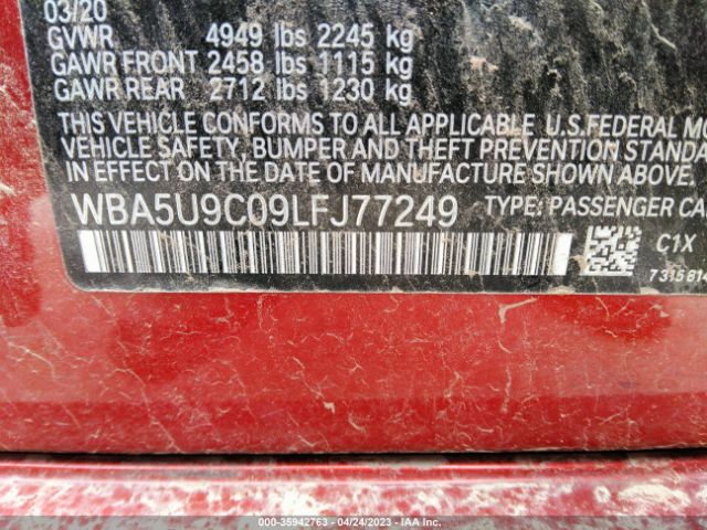 WBA5U9C09LFJ77249 BMW 3 Series M340i Xdrive