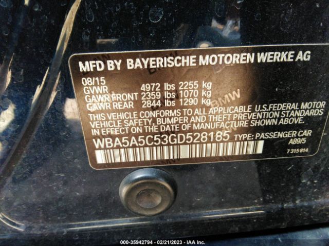 WBA5A5C53GD528185 BMW 5 Series 528i