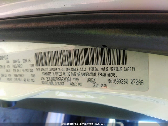 3C6JR6DT0EG331334 RAM 1500 Tradesman