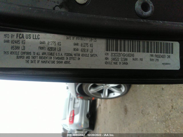 Dodge Challenger 2016 2C3CDZBTXGH102249 Image 10