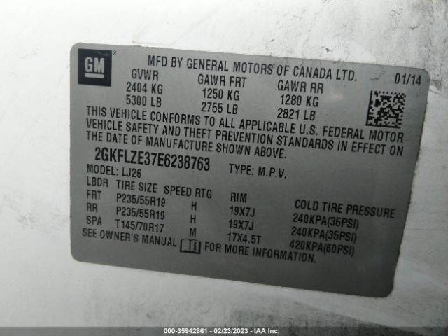 2GKFLZE37E6238763 GMC Terrain Denali