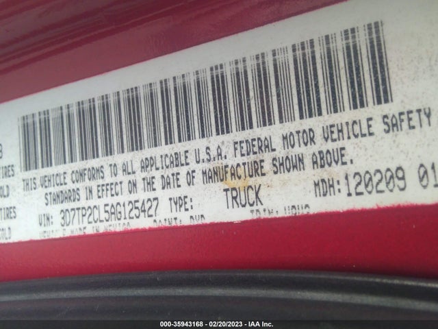 Dodge Ram 2500 St 2010 3D7TP2CL5AG125427 Image 9