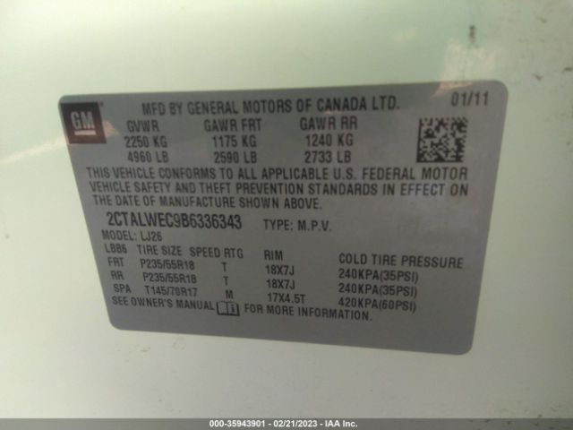 2CTALWEC9B6336343 GMC Terrain Slt-2