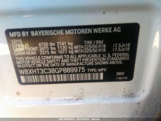 WBXHT3C38GP889975 BMW X1 Xdrive28i