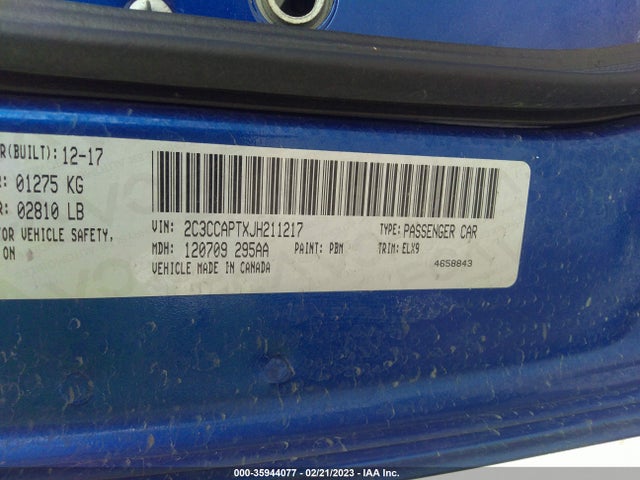2C3CCAPTXJH211217 Chrysler 300 300c