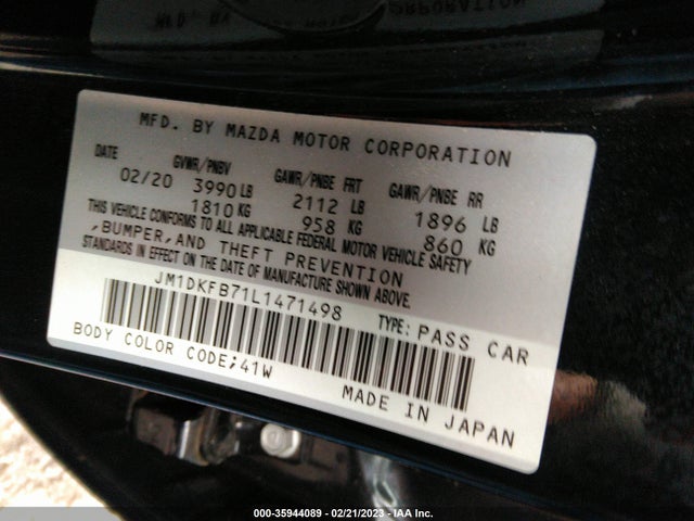 2020 Mazda CX-3, VIN: JM1DKFB71L1471498